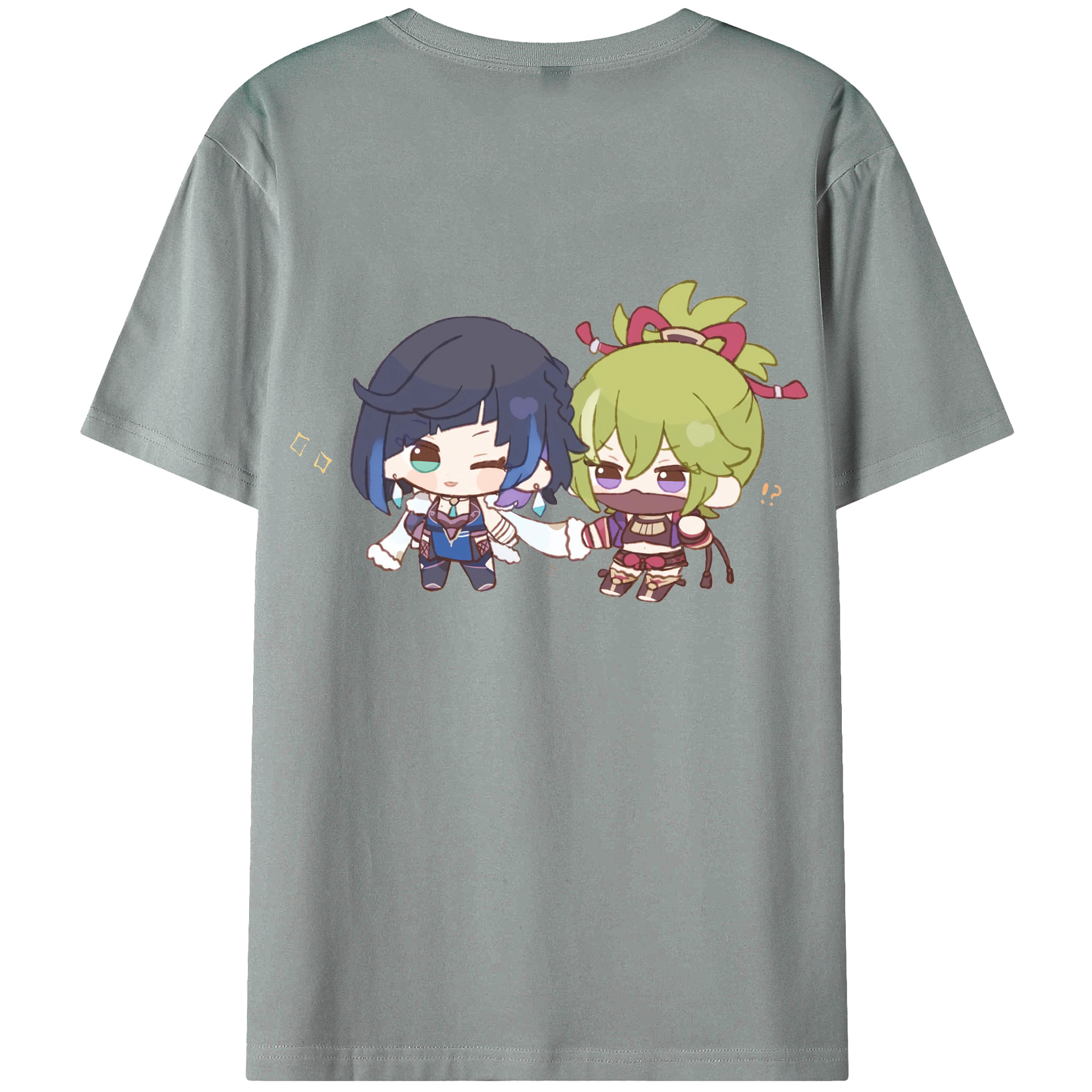 げんし神  久岐忍 くき しのぶ genshin Kuki Shinobu 綿100％ メンズ半袖Tシャツ（バックプリント） 通気性